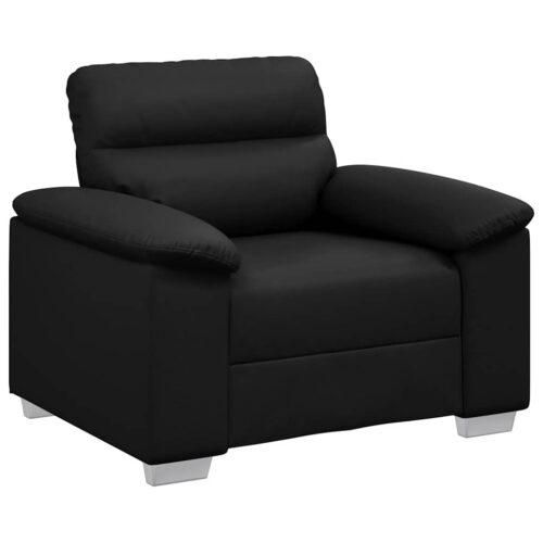 Sofa Chair Black 60cm Faux Leather