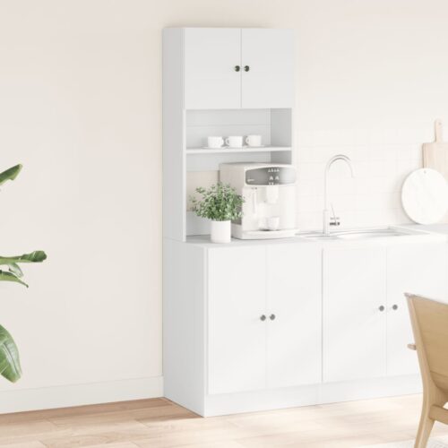 Kitchen Cabinet White 60x50x180cm Engineered Wood - Image 3
