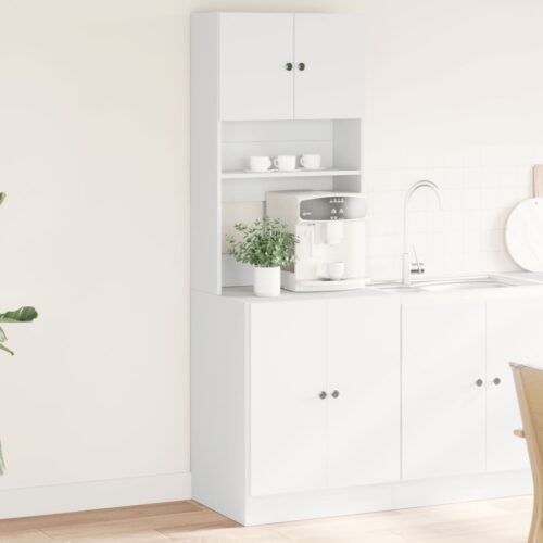 Kitchen Cabinet White 60x50x180cm Engineered Wood - Image 13
