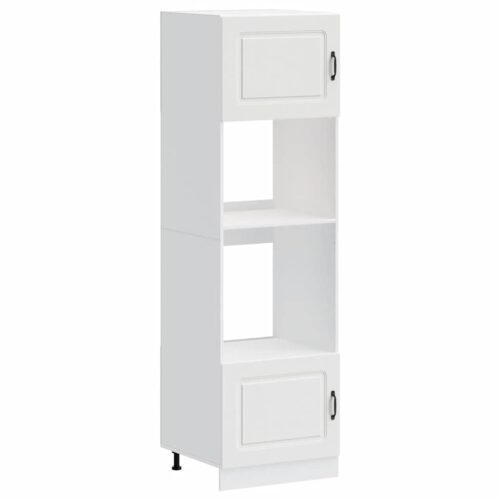 Oven Cabinets 2pcs Lucca White Engineered Wood - Image 2