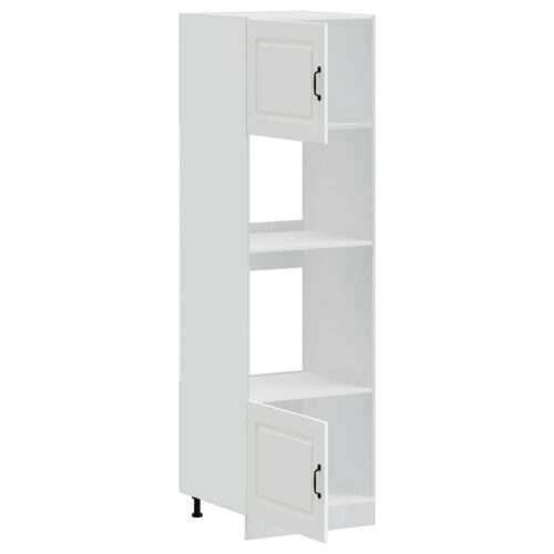 Oven Cabinets 2pcs Lucca White Engineered Wood - Image 5