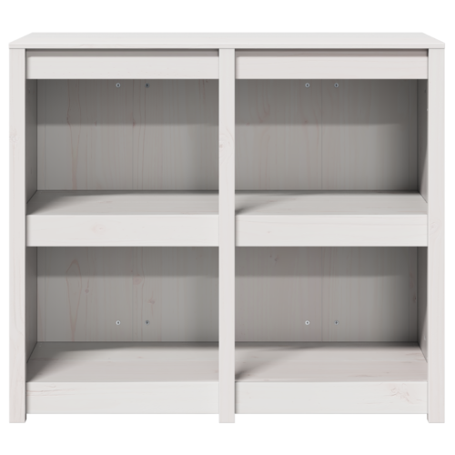 Outdoor Kitchen Cabinet White 106x55x92cm Solid Pine Wood - Image 5