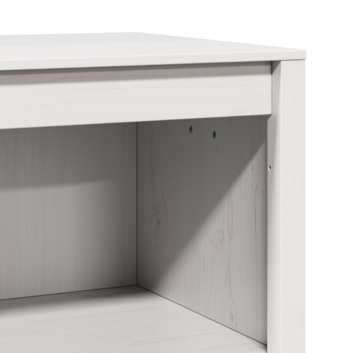Outdoor Kitchen Cabinet White 106x55x92cm Solid Pine Wood - Image 8