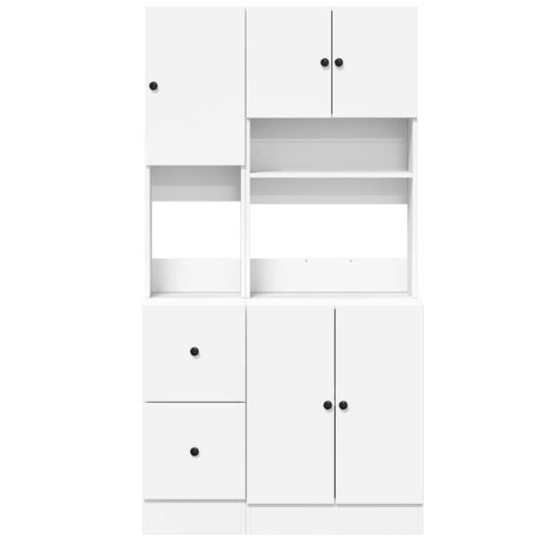Kitchen Cabinet White 95x50x180cm Engineered Wood - Image 4