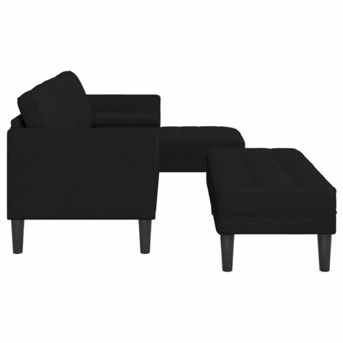 2-Piece Fabric Sofa Ottoman Set L-Shape Lounge Footstool Seater Couch Armchairs - Image 8