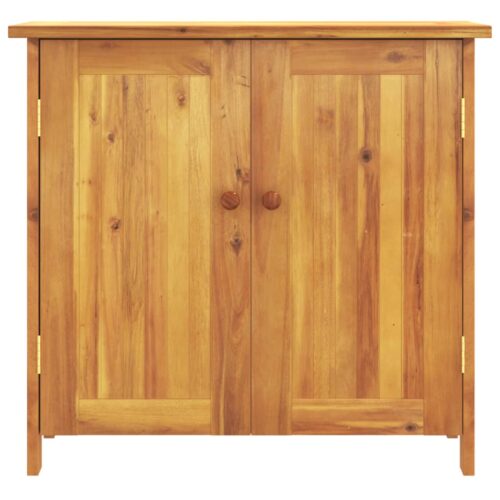 Garden Cabinet 75x35x70cm Solid Wood Acacia - Image 4
