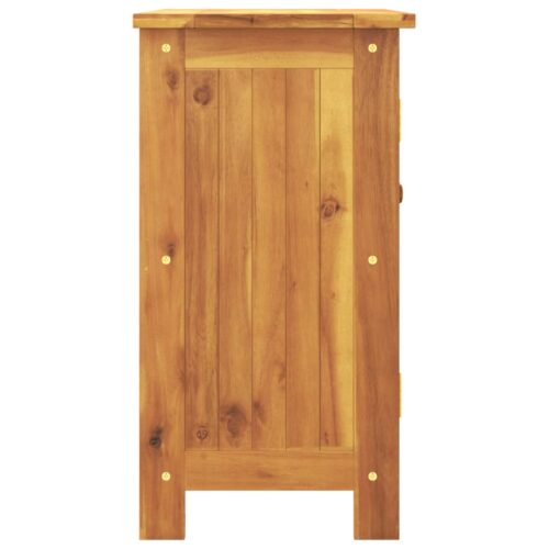 Garden Cabinet 75x35x70cm Solid Wood Acacia - Image 5