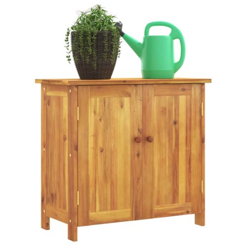 Garden Cabinet 75x35x70cm Solid Wood Acacia - Image 7