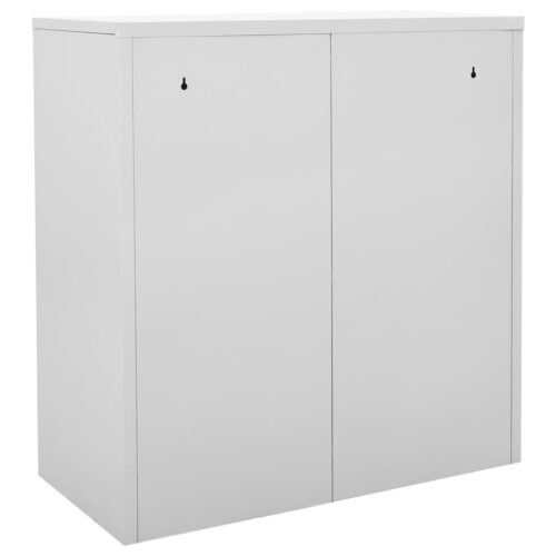 Locker Cabinets 2pcs Light Grey 90x45x92.5cm Steel - Image 5