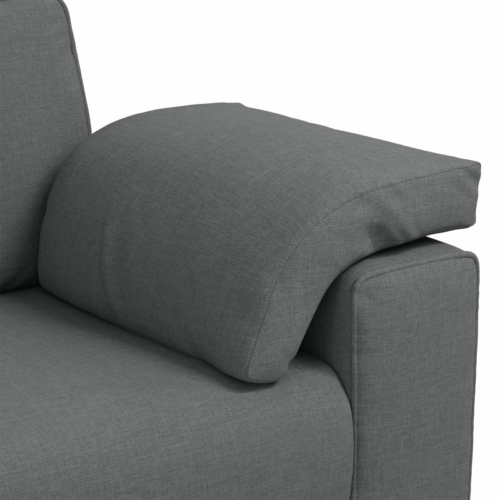 vidaXL 3-Seater Couch Dark Grey 178 cm Fabric - Image 7