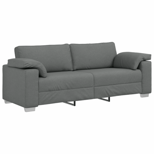 vidaXL 3-Seater Couch Dark Grey 178 cm Fabric - Image 9