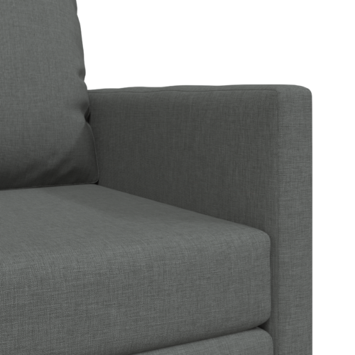 vidaXL Floor Sofa Bed 2-in-1 Dark Grey 74x77x81 cm Fabric - Image 8