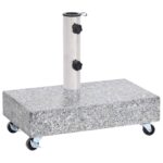 Umbrella Base Light Grey 45x25x8.3cm Granite