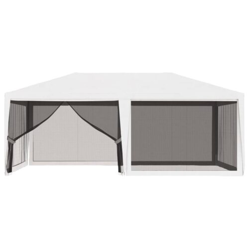 Outdoor Gazebo Event Party Wedding Garden Camping Tent Mesh Sidewalls 4x6M White - Image 3