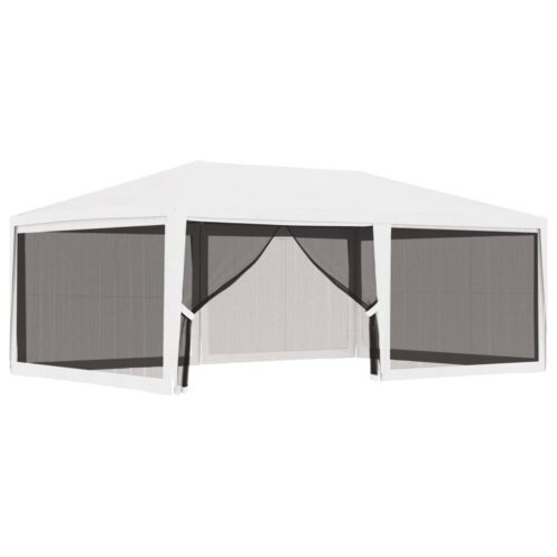 Outdoor Gazebo Event Party Wedding Garden Camping Tent Mesh Sidewalls 4x6M White - Image 10