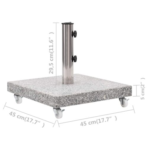 Parasol Base Granite 30KG Square Grey - Image 8