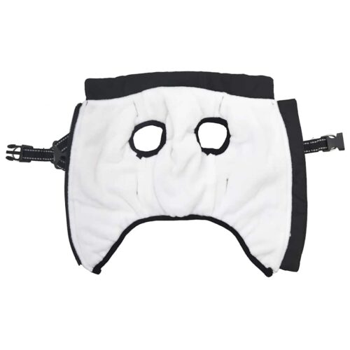 Dog Coat with Harness Waterproof Reflective Blackm - Image 3