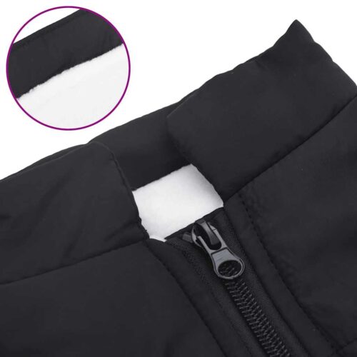 Dog Coat with Harness Waterproof Reflective Blackm - Image 7