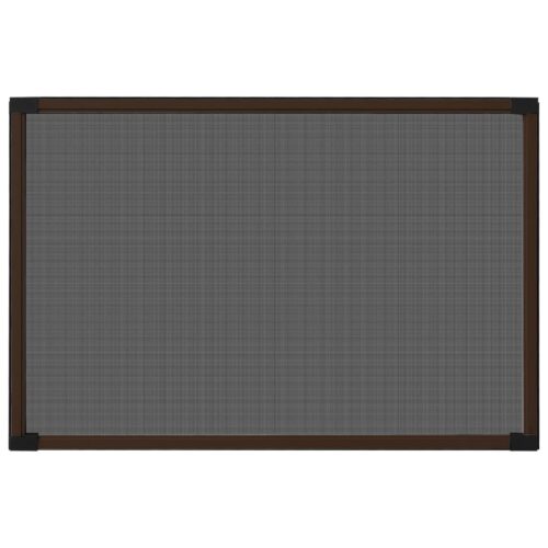 Extendable Window Insect Screen Aluminium Shade Mesh Privacy Blind Brown (75-143)x50cm - Image 4