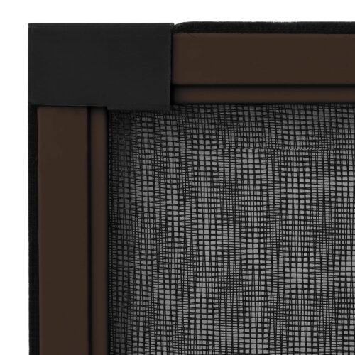 Extendable Window Insect Screen Aluminium Shade Mesh Privacy Blind Brown (100-193)x75cm - Image 7