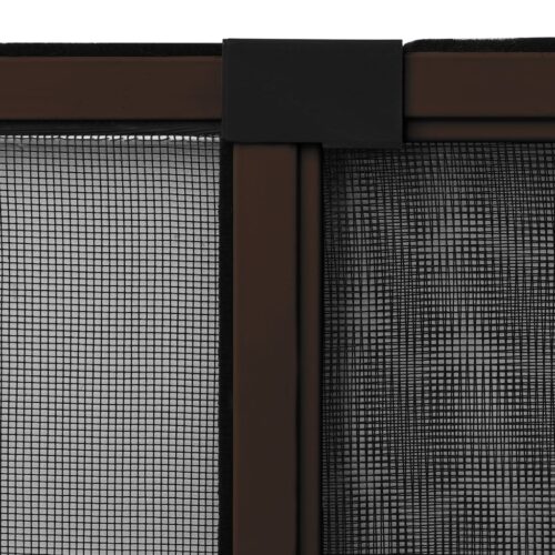 Extendable Window Insect Screen Aluminium Shade Mesh Privacy Blind Brown (100-193)x75cm - Image 8