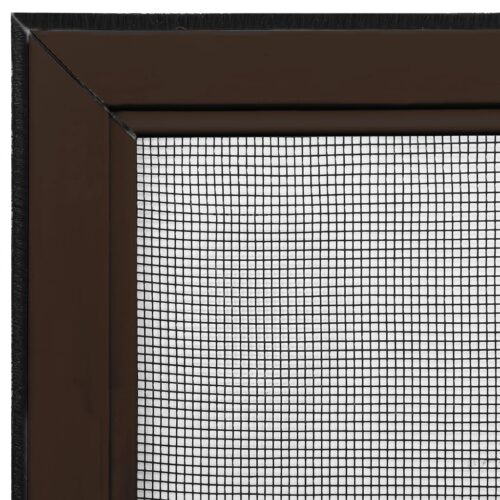 Extendable Window Insect Screen Aluminium Shade Mesh Privacy Blind Brown (100-193)x75cm - Image 9