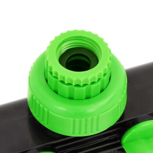 4-Way Tap Adaptor Green Black 19.5x6x11cm ABS PP - Image 3