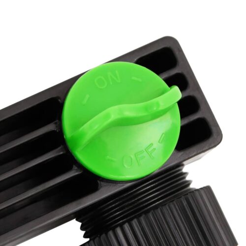 4-Way Tap Adaptor Green Black 19.5x6x11cm ABS PP - Image 4