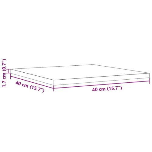 Table Top 40x40x1.7cm Square Solid Pine Wood DIY Desk Panel Board - Image 9
