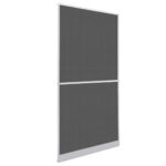White Hinged Insect Screen for Doors 100 x 215cm