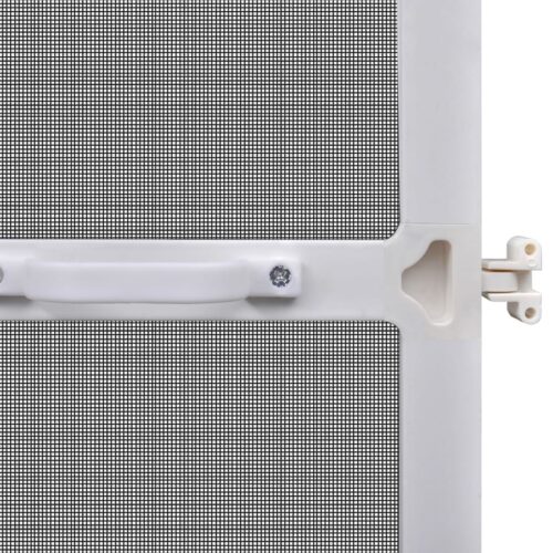 White Hinged Insect Screen for Doors 100 x 215cm - Image 6