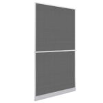 White Hinged Insect Screen for Doors 120 x 240cm