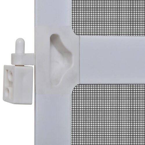 White Hinged Insect Screen for Doors 120 x 240cm - Image 5