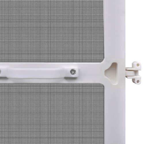 White Hinged Insect Screen for Doors 120 x 240cm - Image 6