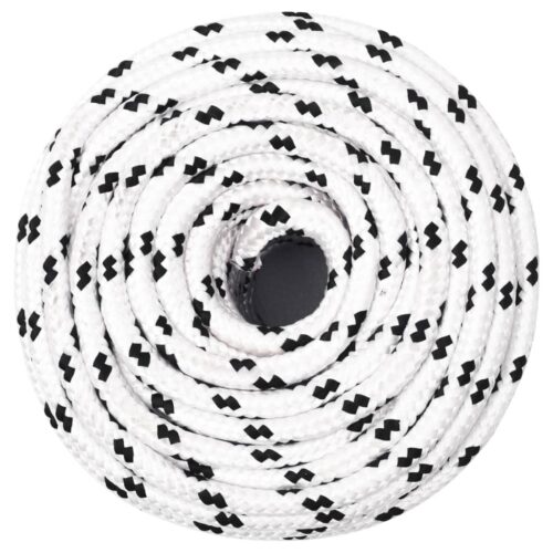 Braided Boat Rope White 6 mmx100M Polyester - Image 2