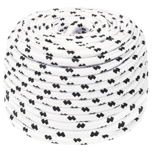 Braided Boat Rope White 6 mmx100M Polyester - Image 7