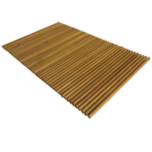 Bath Mat Acacia Wood 80x50cm - Image 6