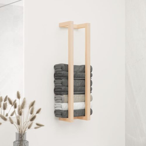 Towel Rack 23x18x90cm Solid Pine Wood - Image 9