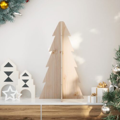 Wooden Christmas Tree for Decoration 69.5cm Solid Pine Wood