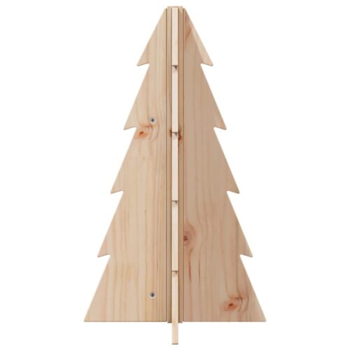Wooden Christmas Tree for Decoration 69.5cm Solid Pine Wood - Image 3