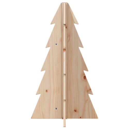 Wooden Christmas Tree for Decoration 69.5cm Solid Pine Wood - Image 4
