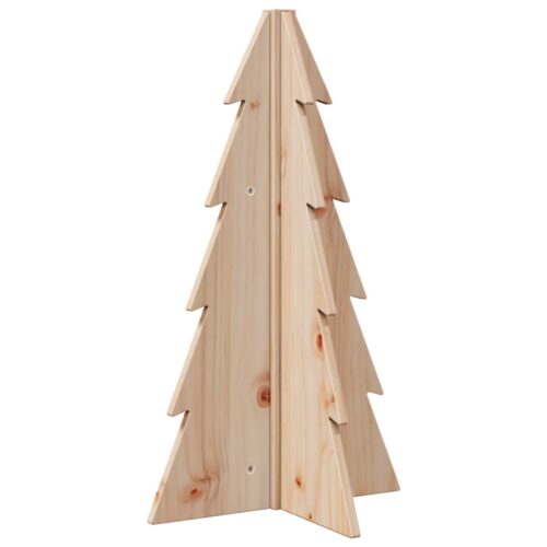 Wooden Christmas Tree for Decoration 69.5cm Solid Pine Wood - Image 5