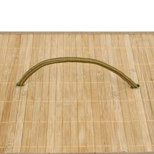 Bamboo Laundry Basket with 2 Sections 100 L - Image 6