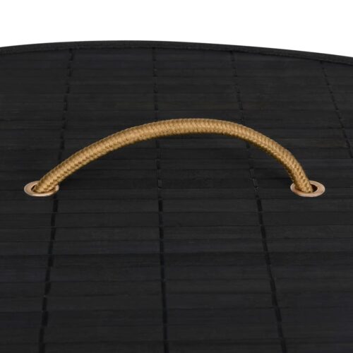 Bamboo Corner Laundry Basket Black 60 L - Image 7