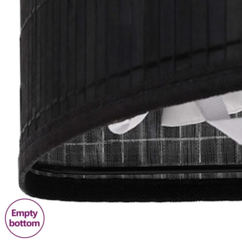 Bamboo Corner Laundry Basket Black 60 L - Image 8