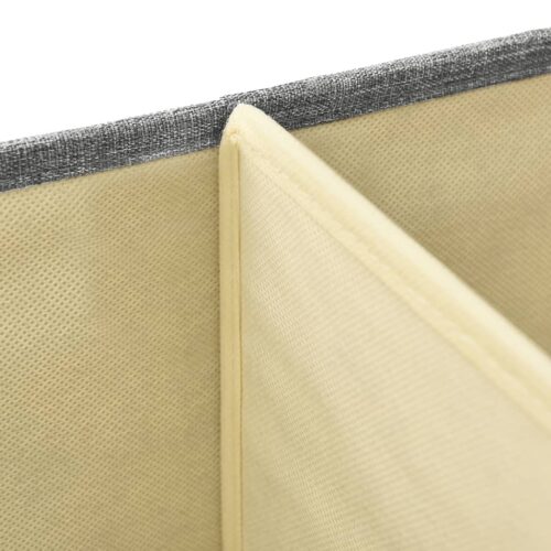 Storage Boxes 2pcs Fabric 50x30x25cm Grey - Image 9