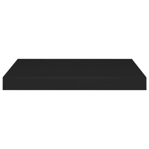 Floating Wall Shelves 2pcs Black 50x23x3.8cm MDF - Image 4