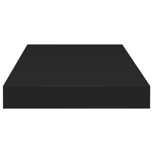 Floating Wall Shelves 2pcs Black 50x23x3.8cm MDF - Image 5