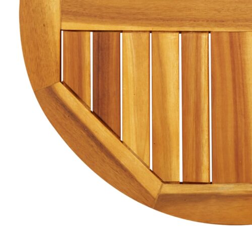 Table Top 60x2cm Round Solid Acacia Wood Timber DIY Desk Panel Board - Image 7