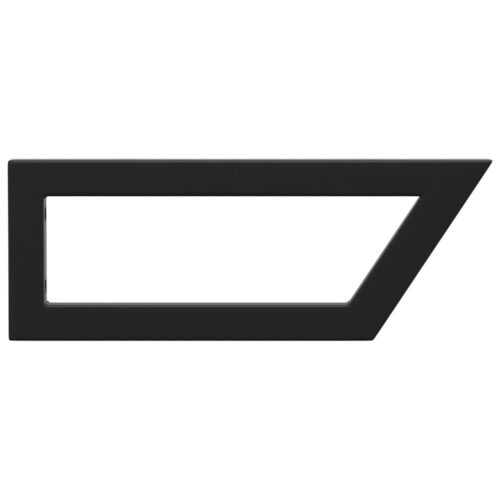 Shelf Brackets for Washbasin 2pcs Black Trapezium Steel - Image 6